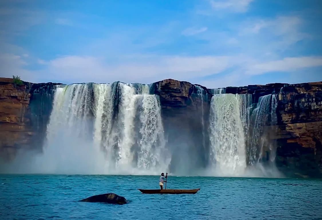 Chitrakote Falls and Bastar River Landscape